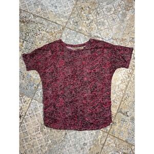 Art & Soul Short-Sleeve Top (Paisley Print)